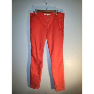 L.E.I.Ashley Low Rise Skinny Red Jeans Size 13 B#2a